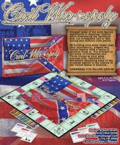 Custom Board Game Civil War-opoly